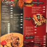 A grab shot of the Gattopardo menu, with prices in Bolivianos.