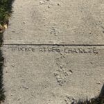 While on walkies one afternoon, the Girl and I came across this inscription in the concrete at the old Nevada Children's Home.